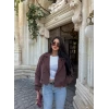 Kahve Short Kruvaze Trençkot