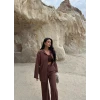 Kahve Urban Bürümcük İkili Takım