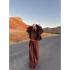 Kahve Yarasa Kol Modal İkili Takım