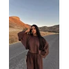 Kahve Yarasa Kol Modal İkili Takım