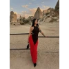 Kırmızı Balık Maxi Elbise