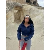 Lacivert Kol Biyeli Logo Sweat