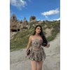 Leopar Etekli Üçlü Takım