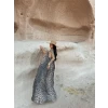 Leopar Yaka Aksesuarlı Arya Elbise