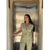 Mint Tokalı Kruvaze İkili Takım