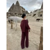 Mürdüm Kayık Yaka Modal İkili Takım