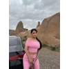 Pembe Katlamalı Madonna Kaşkorse İkili Takım