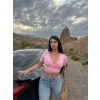 Pembe Kruvaze Crop