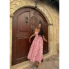 Pembe Mosscep Gloplu Elbise