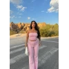 Pembe Straplez İkili Takım