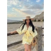 Sarı Çilek Kimono İkili Takım