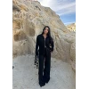Siyah Çift Fermuarlı Triko Takım
