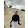 Siyah Dik Yaka Selanik Sweat