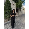 Siyah Etnik Keten İkili Takım
