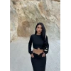 Siyah Halka Detay İkili Takım