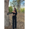 Siyah Kalın Fitilli Kaşkorse Pantolon