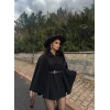 Siyah Kemerli Buklet Panço