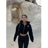 Siyah Kol Biyeli Logo Sweat