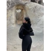 Siyah Kol Biyeli Logo Sweat