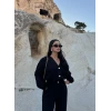 Siyah Modal Düğmeli İkili Takım