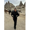 Siyah Şal Yaka Maxi Elbise