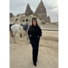 Siyah Şal Yaka Maxi Elbise