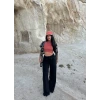 Siyah Selanik Bol Paça Pantolon