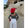 Siyah Sırt Açık Çizgili Triko