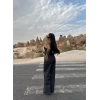 Straplez Denim İkili Takım