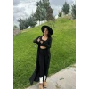 Siyah Triko Burgu Üçlü Takım