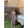 Gül Kurusu Asimetrik Sandy Üçlü Takım