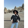 Yaka Peluşlu Deri Ceket