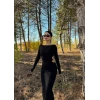 Yan Tokalı Triko Elbise