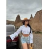 Yanı Kemerli Tek Cep Gömlek