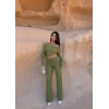 Yeşil Madonna Yaka Bubble Takım