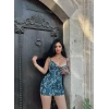Yılan İp Askılı Kruvaze Elbise