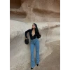 Yüksek Bel Straight Pantolon