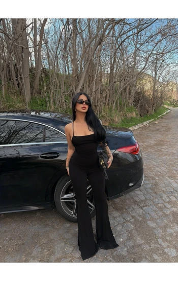 Sırt İpli Yırtmaçlı Tulum