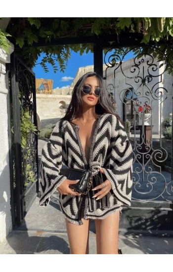 Bağlamalı İspanyol Kol Hırka