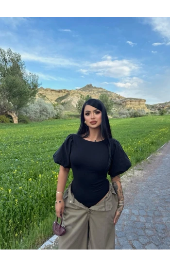 Balon Kollu Bodysuit