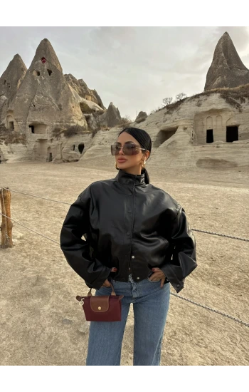 Blkout Suni Deri Ceket