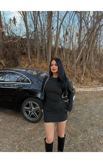 Siyah Simli Ottoman Elbise