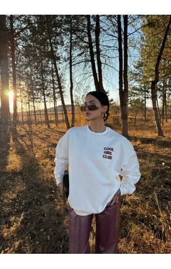 Cool Sırt Baskı Sweat