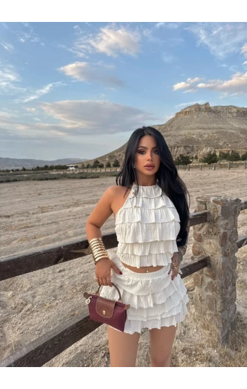 Flare Fırfırlı İkili Takım