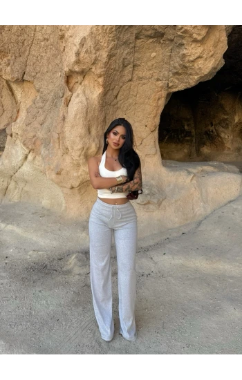 Gri Basic Kaşkorse Pantolon