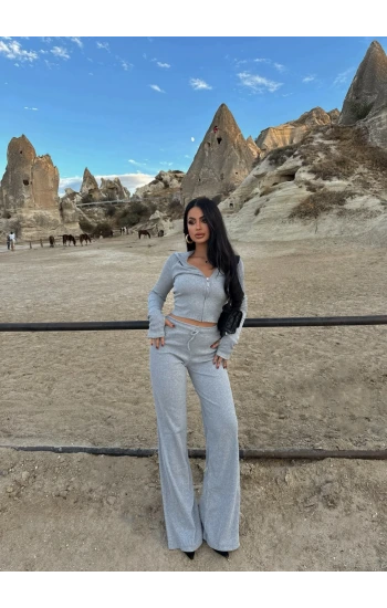 Gri Fermuarlı Kaşkorse Takım