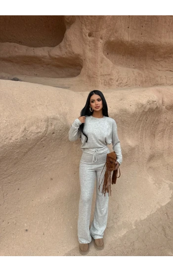 Gri Yumoş Basic İkili Takım