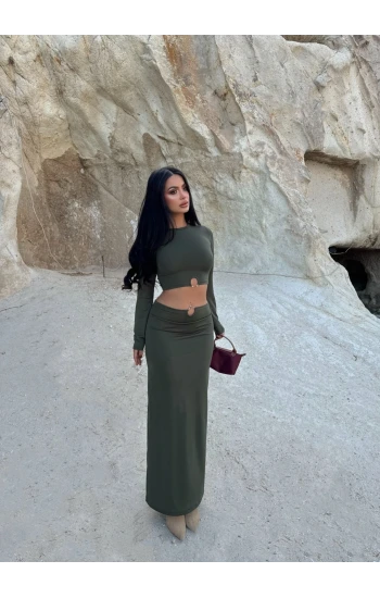 Haki Halka Detay İkili Takım