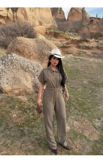 Haki Safari Kemerli Tulum