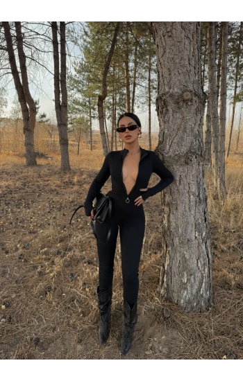 Halka Fermuarlı Kaşkorse Tulum